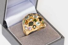 585 Damen Ring mit Edelsteinen - 19,6 mm