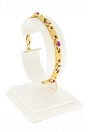 18 Karat Gold Edelstein Armband - 18 cm