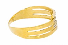 18 Karat Ring mit Diamant - 17,3 mm