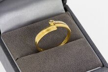 18 Karat Damen diamant Goldring - 17,8 mm