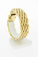 14 Karat Gold breites Armband - 19,9 cm