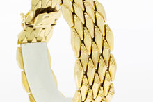 14 Karat Gold breites Armband - 19,9 cm