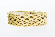 14 Karat Gold breites Armband - 19,9 cm