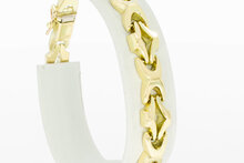 14 Karat gelb Goldene Armband - 18,9 cm