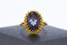 Amethyst-Ring 14 Karat Gold - 19 mm