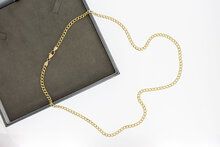 14 Karat Gold Panzer Halskette - 59,1 cm