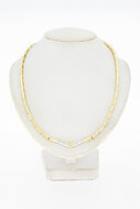 14 Karat Goldbarren Damenkette - 48 cm