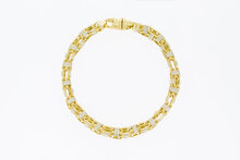 14 Karat Gold K&ouml;nigsarmband - 23,9 cm