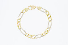 Gold Figaro Goldarmband 14 Karat - 22,8 cm