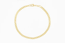 Panzer Armband 14 Karat Gold - 23,6 cm