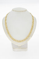 14 Karat Gold bicolor Ankerkette - 65,1 cm