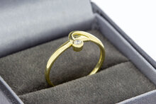 14 Karat Gold Diamantring - 17,6 mm