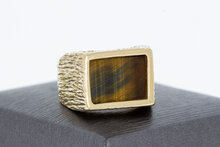 585 Goldring mit Tigerauge - 18,4 mm