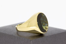 Saphir M&auml;nner Ring 14 Karat Gold - 20,1 mm