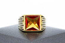 M&auml;nner Saphirring 14 Karat Gold - 20,9 mm