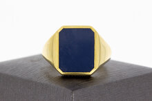 14 Karat Siegelring mit Schichtstein - 22,2 mm