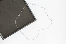 Venezianer Kette aus 18 Karat Wei&szlig;gold - 54,9 cm