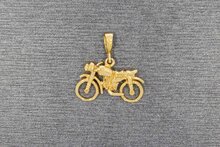Motorradanh&auml;nger 18 Karat Gold - 19,4 mm