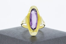 Amethyst Goldring 14 Karat - 18,1 mm