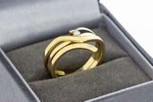 Diamantring 14 Karat Gold - 17,2 mm