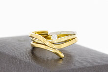 Diamantring 14 Karat Gold - 17,2 mm