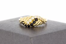 Saphirring Damen 14 Karat Gold - 17,9 mm