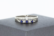 Saphir Damen Ring 585 Gold - 18,2 mm