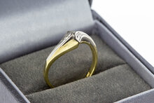 14 Karat Gold Diamant Ring - 17,4 mm