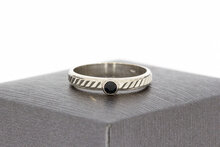 Pinky Saphir Ring 18 Karat Wei&szlig;gold - 16,8 mm