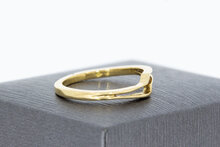 Geschwungene Goldring 14 Karat - 17,5 mm