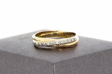 Crossover Diamantring 585 Gold - 17,8 mm