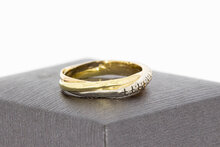 Crossover Diamantring 585 Gold - 17,8 mm