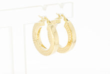 Creolen aus 14 Karat Gelbgold - 2,4 cm