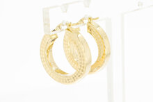 Creolen aus 14 Karat Gelbgold - 2,4 cm