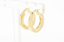 Creolen aus 14 Karat Gelbgold - 2,4 cm