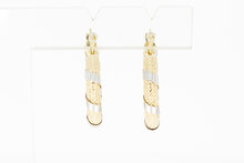 Bicolor Gold-Creolen 14 Karat - 2,1 cm