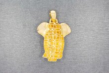 Elefant Anh&auml;nger 750 Gelbgold - 3,3 cm
