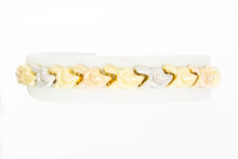 18 Karat Tricolor Gold Armband - 19,9 cm