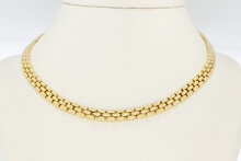 14 Karat Gold Mail&auml;nder Gliederkette - 43,5 cm