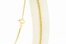 Panzer Fu&szlig;kettchen 750 gold - 26,5 cm