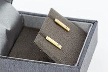 Diamant Ohrstecker 14 Karat Gold - 1 cm