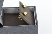 Kugelf&ouml;rmige Ohrstecker 14 Karat Gold - 0,5 cm