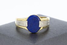 Lapislazuli Ring 750 Gold - 21,3 mm