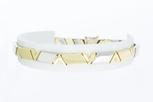 14 Karat Bicolor Gold Armband - 21,2 cm