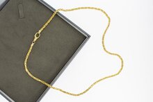 Byzantinische Halskette 14 Karat Gold - 51,5 cm