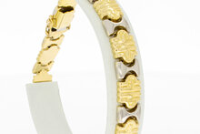 Flaches K&ouml;nigsarmband 18 Karat Gold - 21,2 cm