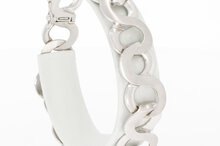 14 Karat Wei&szlig;goldenes Armband - 19,5 cm