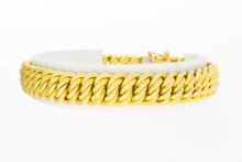 18 Karat geflochtenes Armband - 20,5 cm