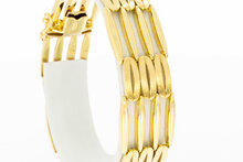 18 Karat Gold breites Barrenarmband - 20,1 cm