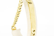 585 Gelbgold Namensarmband - 24,5 cm